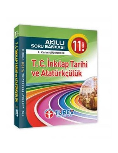 Türev Yayınları 11.Sınıf Akıllı Soru Bankası T.C. Inklap Tarihi Kitabı