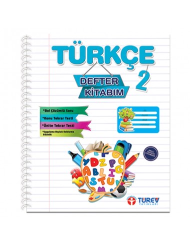 Türev Yayınları 2.Sınıf Türkçe Defter Kitabım