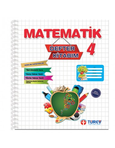 Türev Yayınları 4.Sınıf Matematik Defter Kitabım