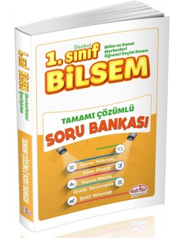Editör Yayınları 1.Sınıf BİLSEM Tamamı Çözümlü Soru Bankası