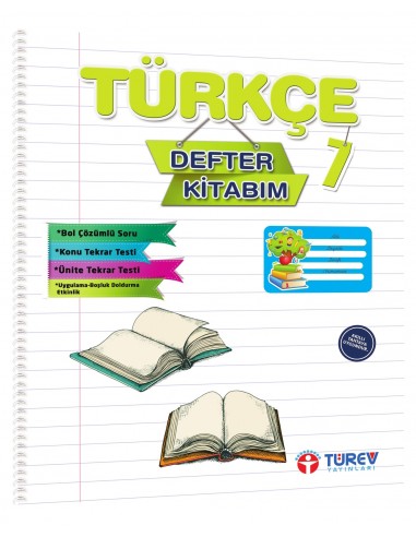 Türev Yayınları 7. Sınıf Türkçe Defter Kitabım