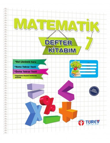 Türev Yayınları 7. Sınıf Matematik Defter Kitabım