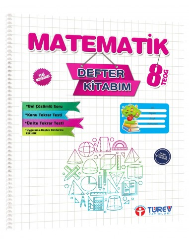 Türev Yayınları 8. Sınıf Matematik Defter Kitabım