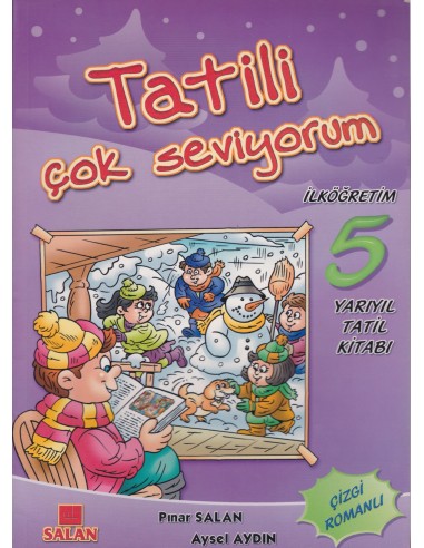 Salan Yayınları Tatili Çok Seviyorum 5. Sınıf Yarıyıl Tatil Kitabı