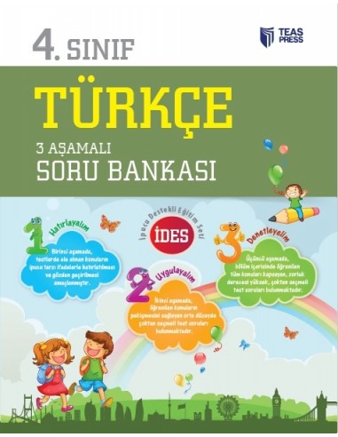 Teas Press 4.Sınıf Türkçe İDES 3 Aşamalı Soru Bankası