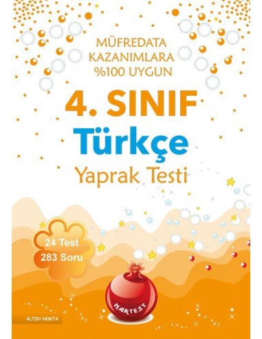Nartest 4.Sınıf Türkçe Yaprak Testi