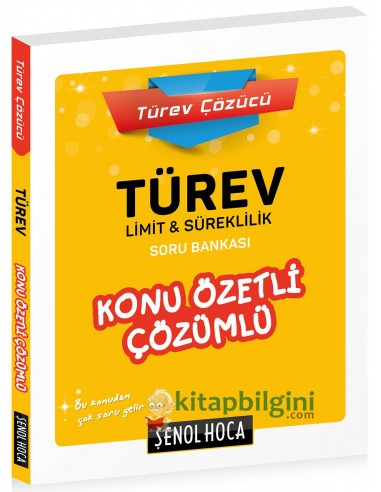 Şenol Hoca Yayınları Türev Limit Süreklilik Konu Özetli Çözümlü Soru Bankası