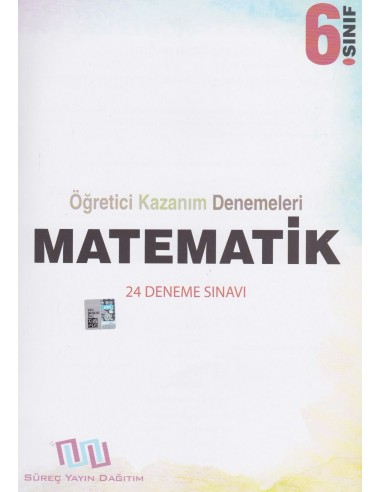 Süreç Yayınları 6. Sınıf Matematik 24'lü Öğretici Kazanım Denemeleri