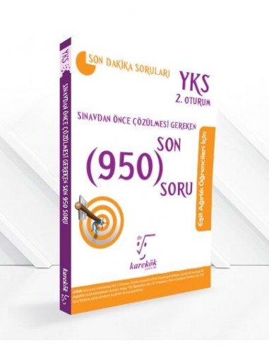 Karekök Yayınları YKS 2. Oturum Sınavdan Önce Çözülmesi Gereken Son 950 Soru