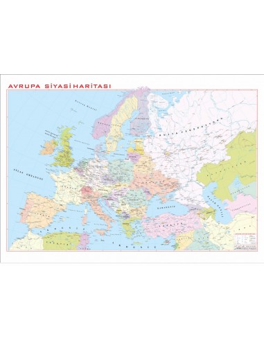 Avrupa Siyasi Haritası (70x100) - Gürbüz Yayınları