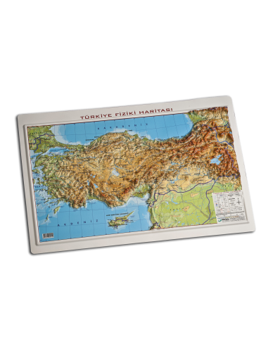 Kabartma Türkiye Fiziki Haritası (35x50) - Gürbüz Yayınları
