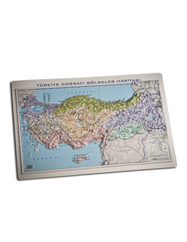 Kabartma Türkiye Coğrafi Bölgeler Haritası (35x50) - Gürbüz Yayınları