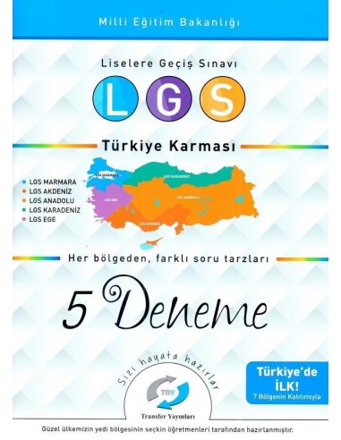 Transfer Yayınları LGS Türkiye Karması 5 Deneme