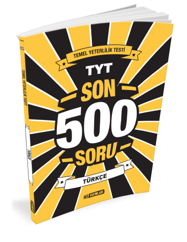 Hız Yayınları TYT Türkçe Son 500 Soru
