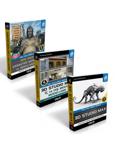 3D Studio Max Eğitim Seti (3 Kitap) - KODLAB