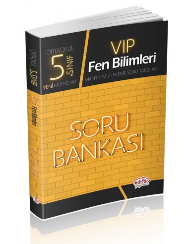 Editör Yayınları 5.Sınıf VIP Fen Bilimleri Soru Bankası