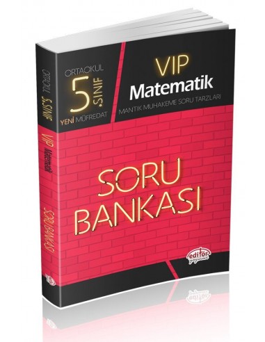 Editör Yayınları Ortaokul 5.Sınıf VİP Matematik Soru Bankası