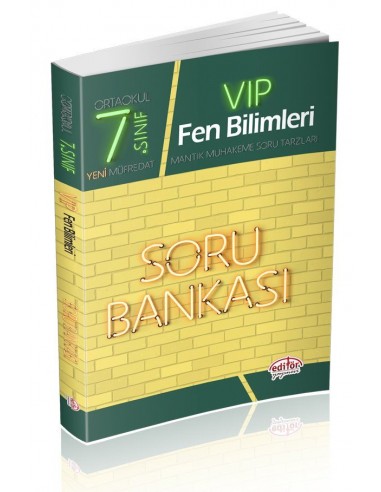 Editör Yayınları 7.Sınıf VIP Fen Bilimleri Soru Bankası