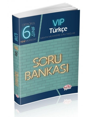 Editör Yayınları Ortaokul 6.Sınıf VİP Türkçe Soru Bankası