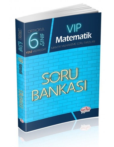 Editör Yayınları Ortaokul 6.Sınıf VİP Matematik Soru Bankası