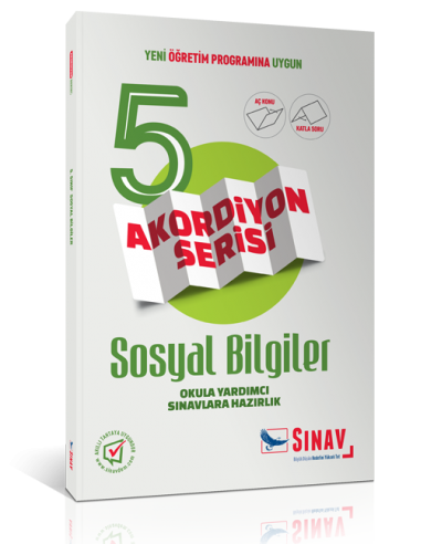 Sınav Yayınları 5.Sınıf Sosyal Bilgiler Akordiyon Kitap