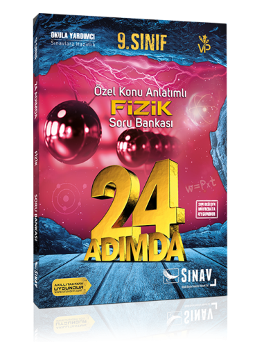 Sınav Yayınları 9. Sınıf Fizik 24 Adımda Özel Konu Anlatımlı Soru Bankası