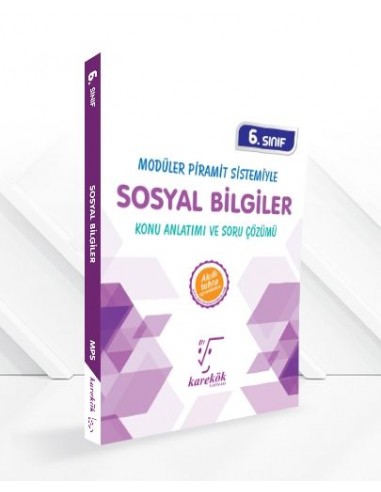 Karekök Yayınları 6.Sınıf Sosyal Bilgiler Modüler Piramit Sistemi