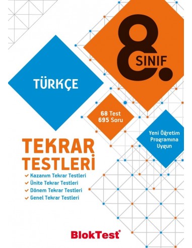 Tudem Yayınları 8.Sınıf Türkçe Tekrar Testleri