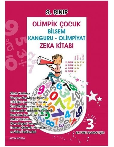 Altın Nokta BİLSEM Olimpik Çocuk 3 Matematik Zeka ve Test Kitabı