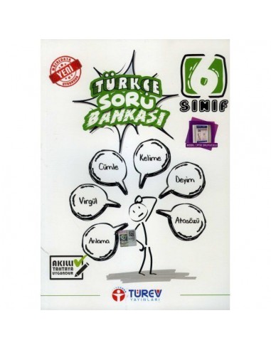 Türev Yayınları 6. Sınıf Türkçe Soru Bankası