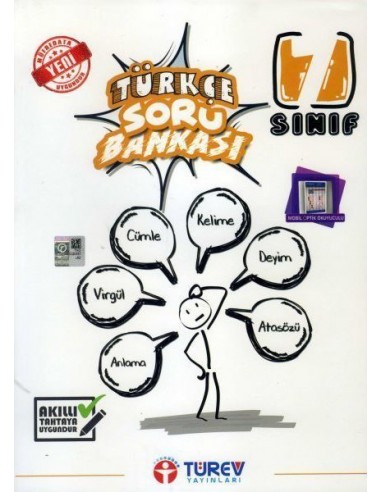 Türev Yayınları 7. Sınıf Türkçe Soru Bankası