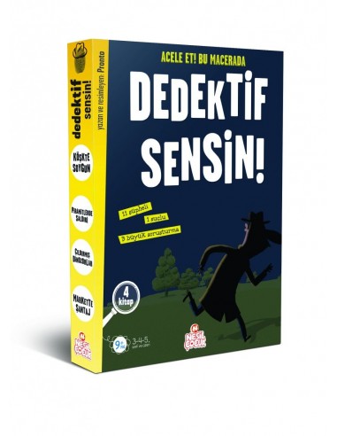 Nesil Çocuk Yayınları Dedektif Sensin! (4 Kitap)