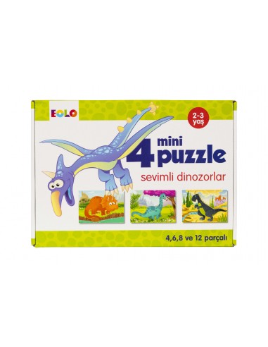 Eolo Mini Puzzle - Sevimli Dinozorlar - 20007