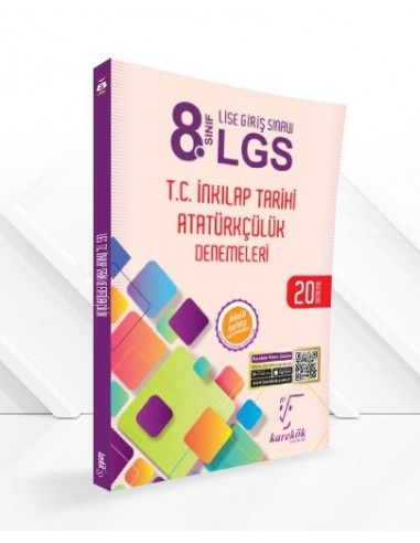 Karekök Yayınları 8. Sınıf LGS T.C İnkılap Tarihi ve Atatürkçülük Denemeleri - 20 Deneme