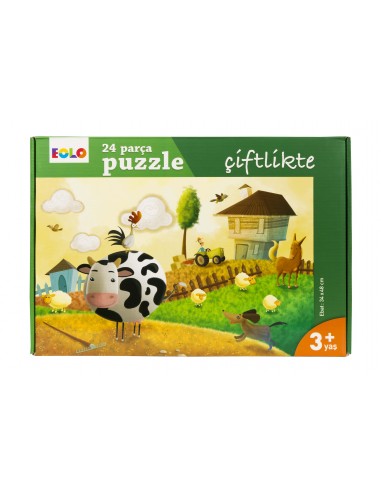 Eolo Yer Puzzle - 24 Parça Puzzle - Çiftlikte - 30005
