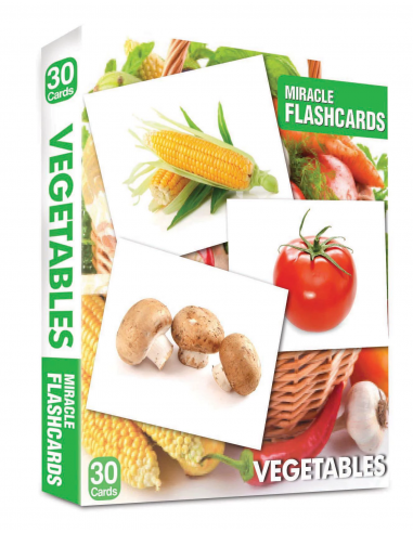 Vegetables Miracle Flashcards 30 Cards - MK Publications
