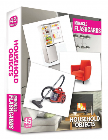 Household Objects Miracle Flashcards 45 Cards - MK Publications