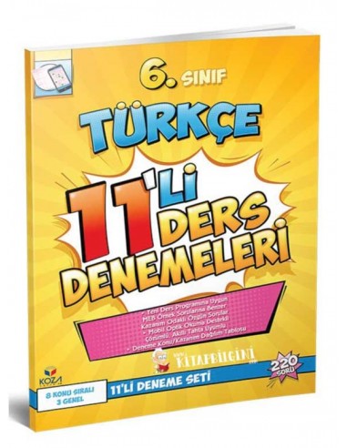 Koza Yayınları 6. Sınıf Türkçe 11'li Ders Denemeleri