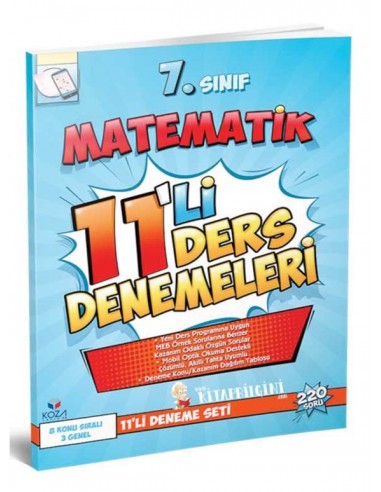 Koza Yayınları 7. Sınıf Matematik 11'li Ders Denemeleri