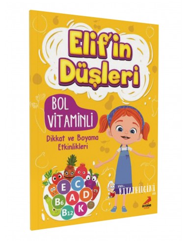 Erdem Yayınları Elif’in Düşleri Bol Vitaminli Dikkat ve Boyama Etkinlikleri