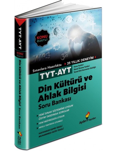 Aydın Yayınları TYT - AYT Din Kültürü ve Ahlak Bilgisi Konu Özetli Soru Bankası