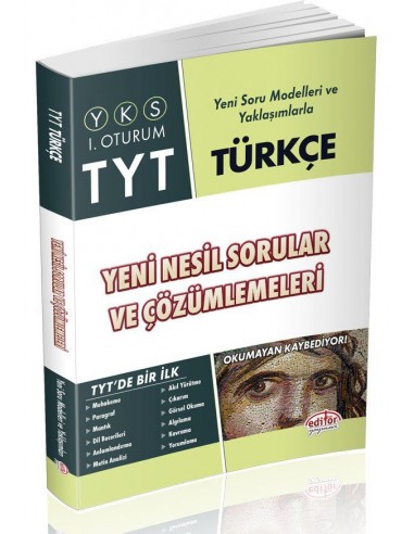 Editör Yayınları TYT Türkçe Yeni Nesil Sorular ve Çözümleri