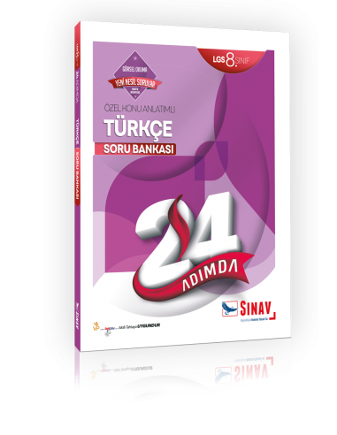 Sınav Yayınları 8. Sınıf LGS Türkçe 24 Adımda Özel Konu Anlatımlı Soru Bankası