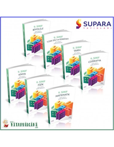 Supara 9. Sınıf Tüm Dersler Soru Bankası Kampanyalı Set (7 Kitap)