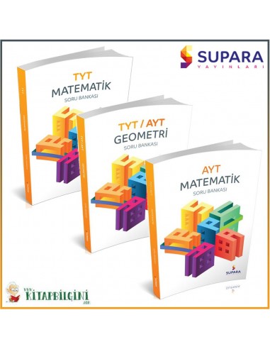 Supara TYT AYT Matematik Geometri Soru Bankası Kampanyalı Set (3 Kitap)