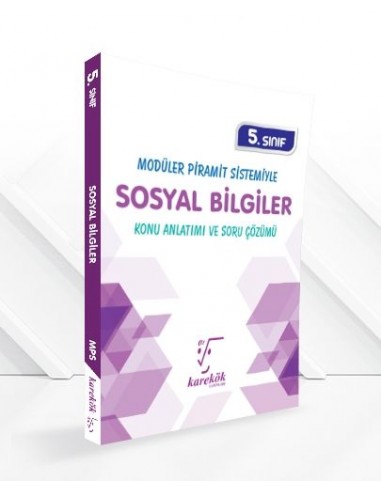 Karekök Yayınları Ortaokul 5.Sınıf Sosyal Bilgiler Modüler Piramit Sistemi