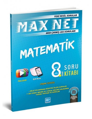 Koza Karaca Yayınları 8. Sınıf Matematik Max Net Soru Kitabı