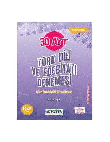 Okyanus Yayınları AYT 30 Türk Dili ve Edebiyatı Denemesi