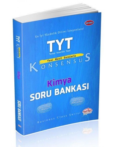 Editör Yayınları TYT Konsensüs Kimya Soru Bankası