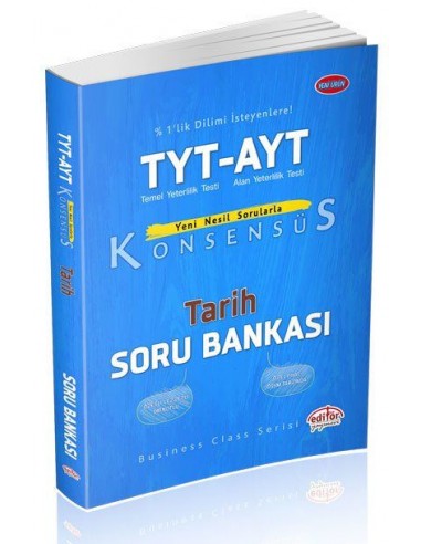 Editör Yayınları TYT-AYT Konsensüs Tarih Soru Bankası